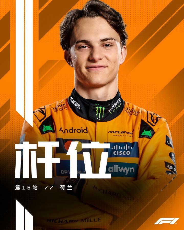 博鱼体育入口-F1荷兰站排位赛：皮亚斯特里杆位维斯塔潘第3，哈贾尔第4生涯最佳